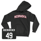 Black Football Nebraska Hoodie 6 Youth Large / Nate Boerkircher | #49