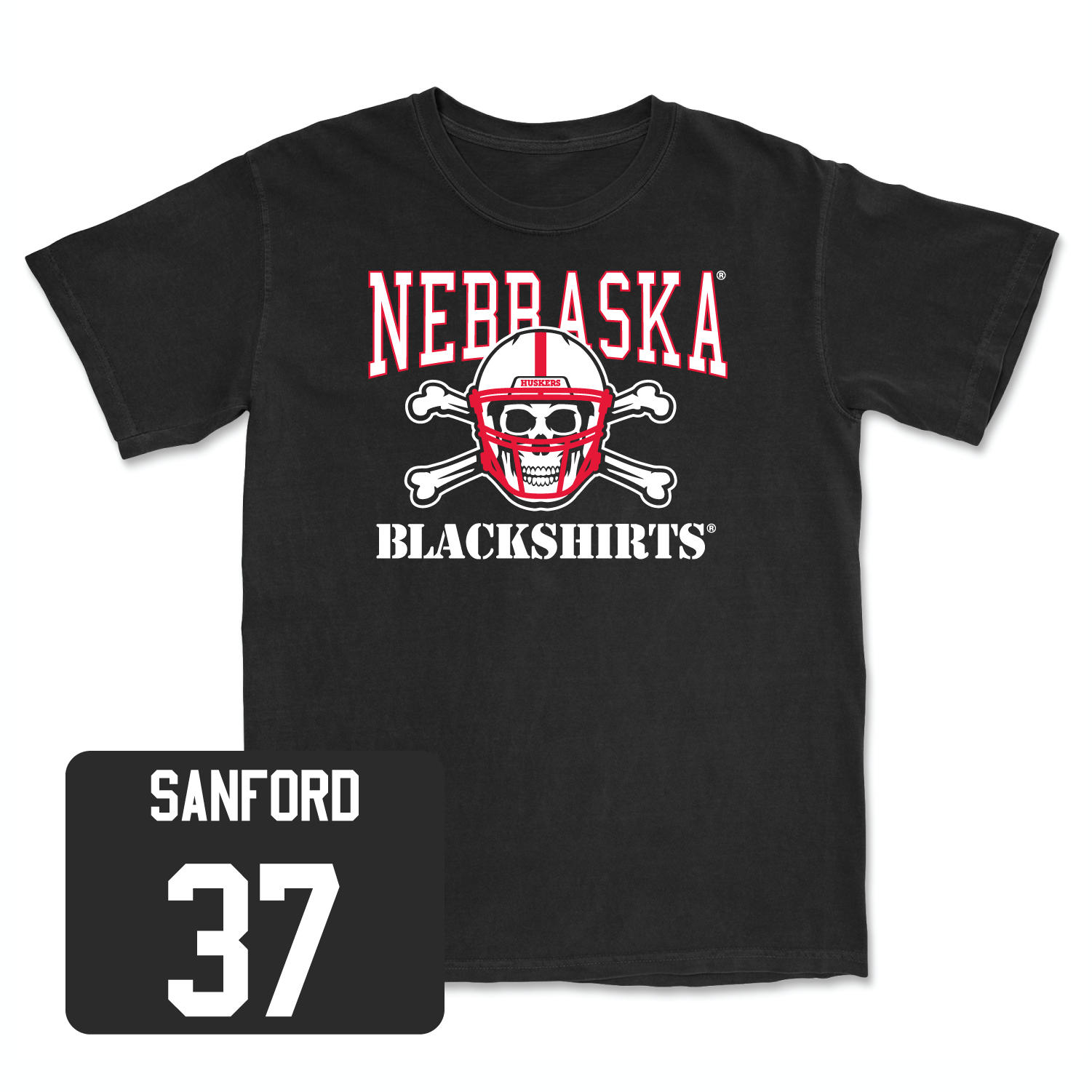 Black Football Blackshirts Tee 4 2X-Large / Phalen Sanford | #37