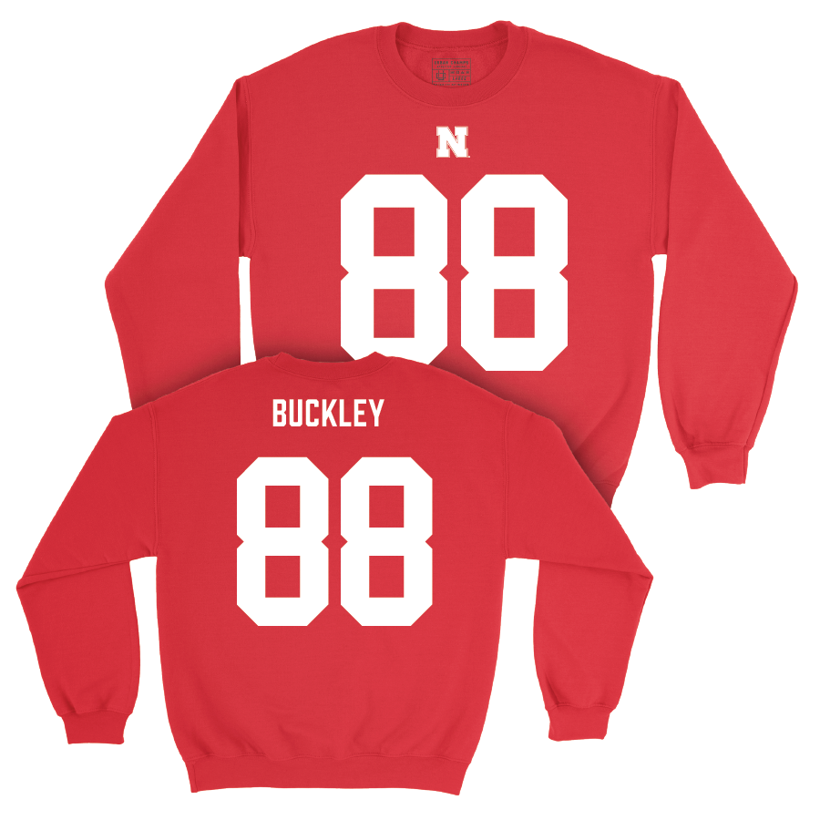 Nebraska Football Red Shirsey Crew - Ru'Quan Buckley | #88 Youth Small