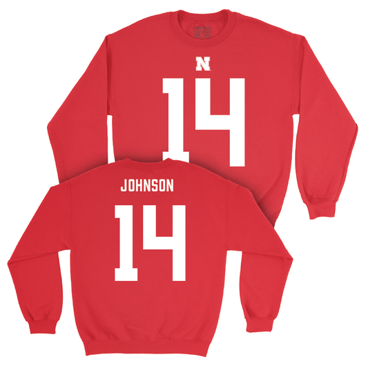 Nebraska Football Red Shirsey Crew - Rahmir Johnson | #14 Youth Small