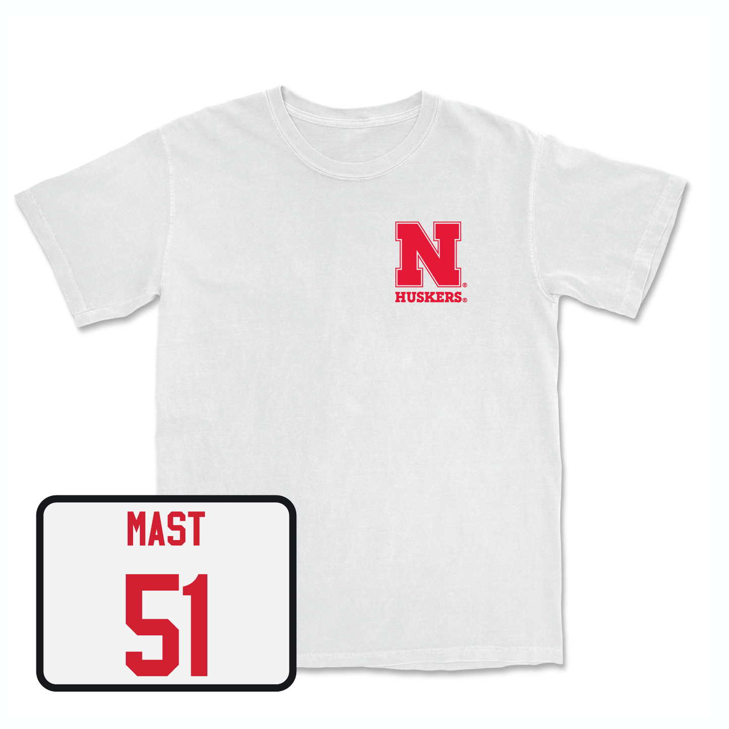 White Men's Basketball Comfort Colors Tee Small / Rienk Mast | #51