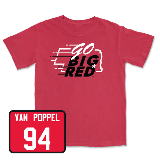 Red Football GBR Tee Youth Small / Riley Van Poppel | #94