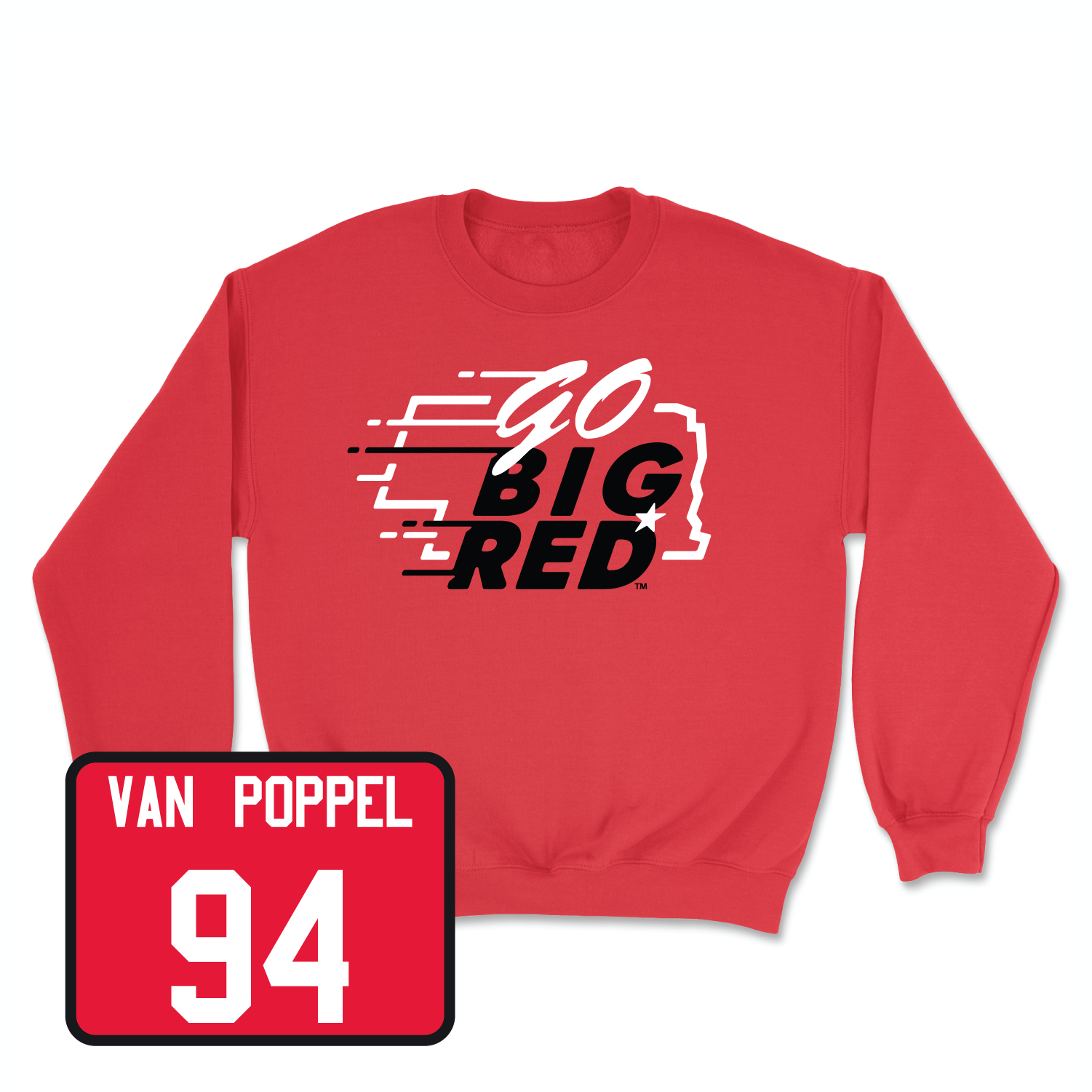 Red Football GBR Crew Youth Medium / Riley Van Poppel | #94