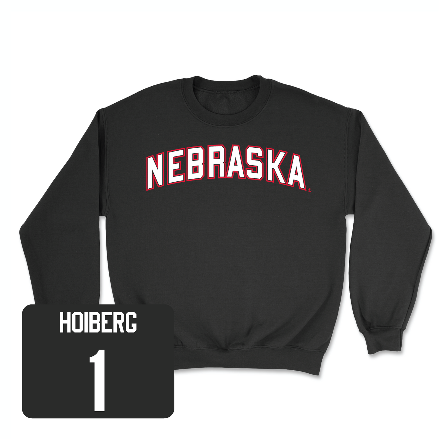 Black Men's Basketball Nebraska Crew 2X-Large / Samuel Hoiberg | #1