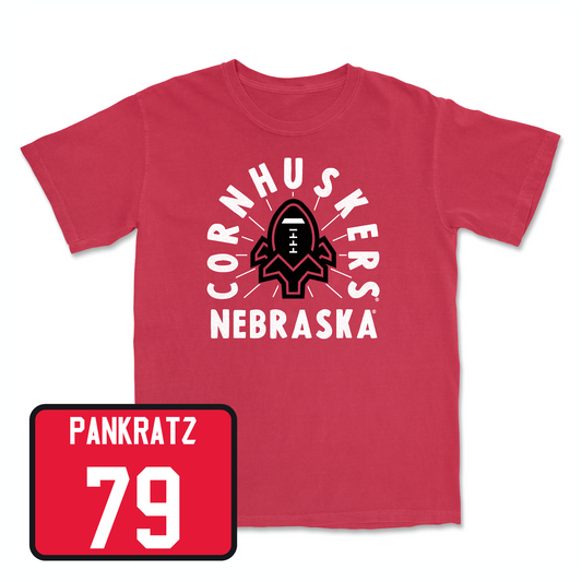 Red Football Cornhuskers Tee 7 2X-Large / Spencer Pankratz | #79