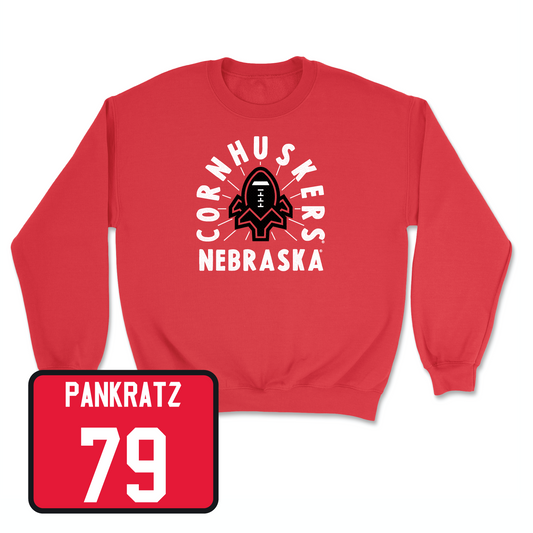 Red Football Cornhuskers Crew 7 2X-Large / Spencer Pankratz | #79