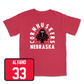Red Football Cornhuskers Tee 2X-Large / Tristan Alvano | #33