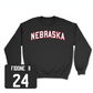 Black Football Nebraska Crew 3 Large / Thomas Fidone II | #24
