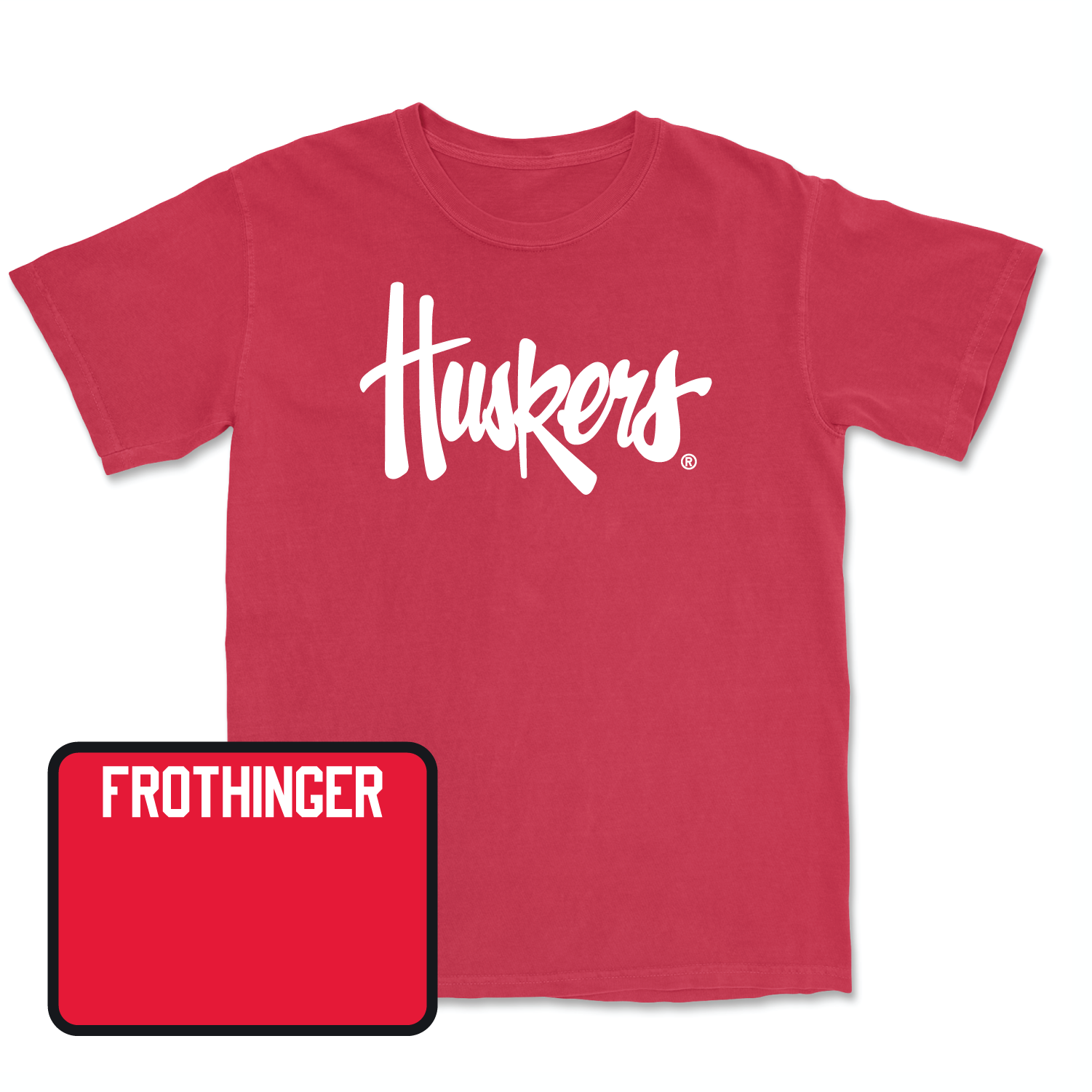 Red Wrestling Huskers Tee Medium / Tanner Frothinger | #141