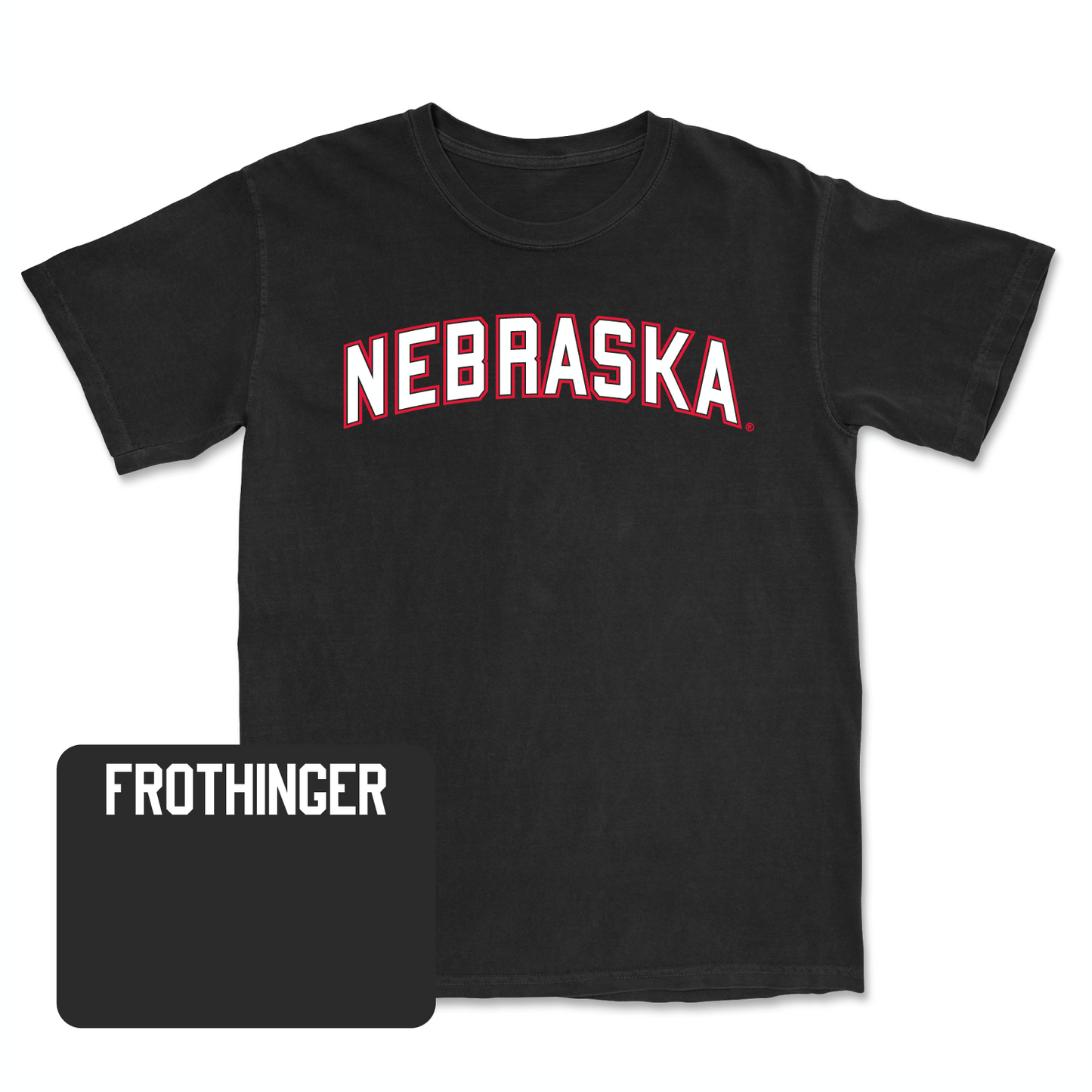 Black Wrestling Nebraska Tee Small / Tanner Frothinger | #141