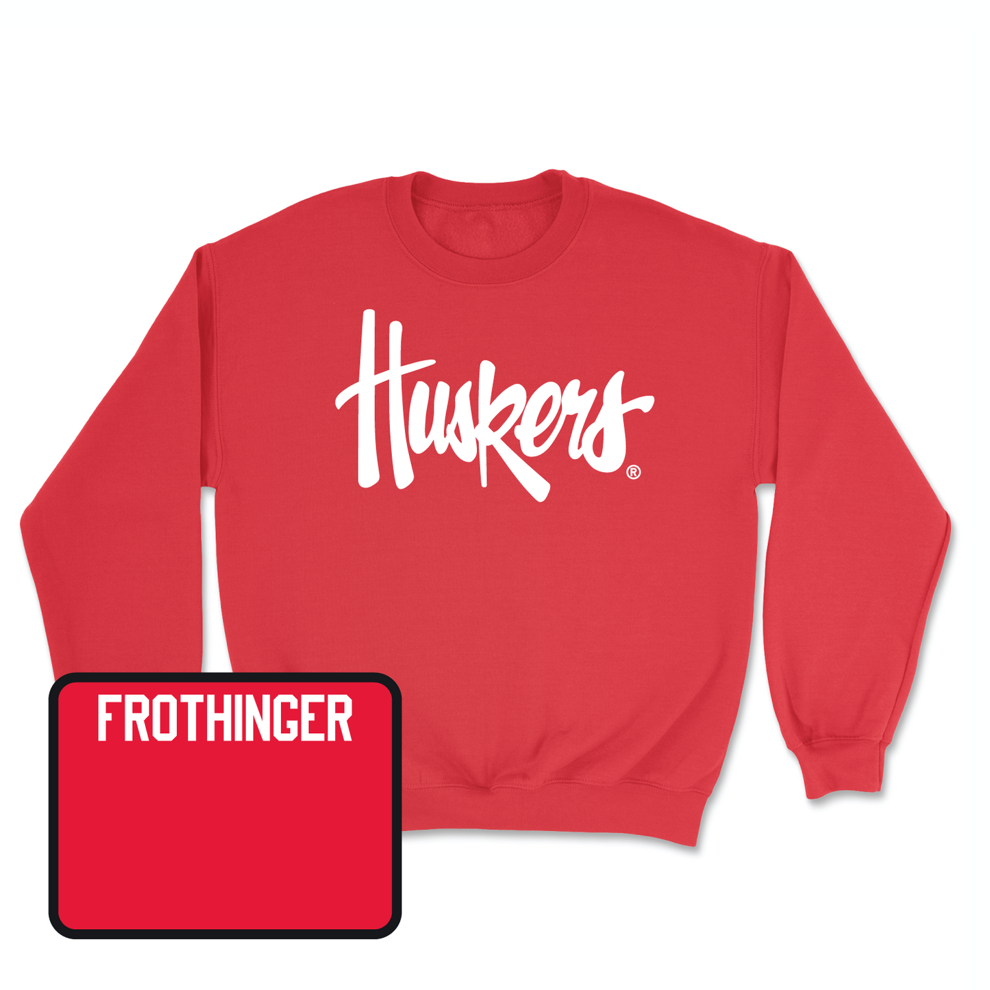Red Wrestling Huskers Crew 2X-Large / Tanner Frothinger | #141