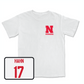 White Football Comfort Colors Tee 2 X-Large / Ty Hahn | #17