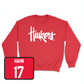 Red Football Huskers Crew 2 Small / Ty Hahn | #17