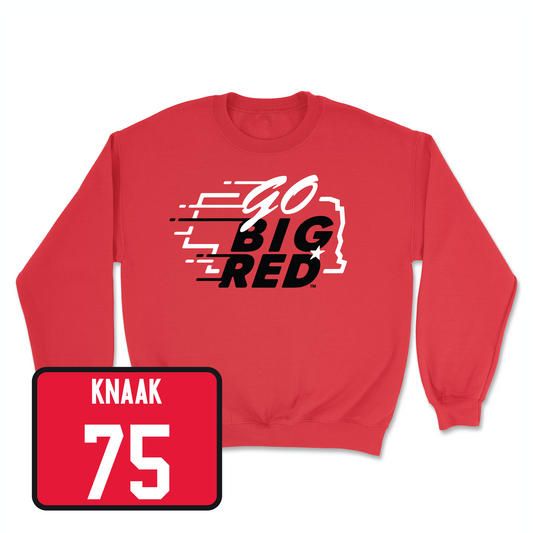 Red Football GBR Crew Youth Small / Tyler Knaak | #75