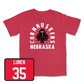 Red Football Cornhuskers Tee 4 2X-Large / Trevin Luben | #35