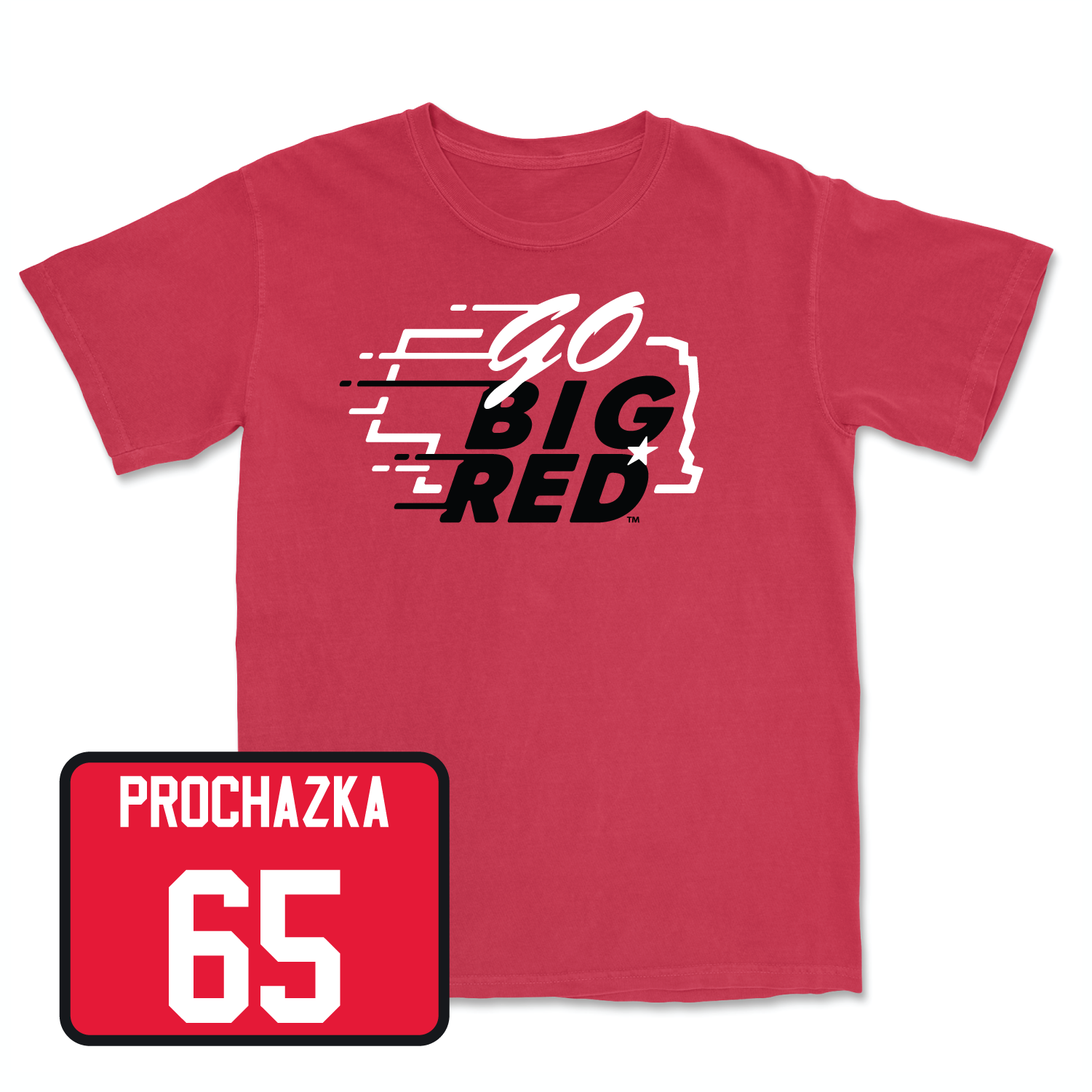 Red Football GBR Tee 6 Youth Medium / Teddy Prochazka | #65