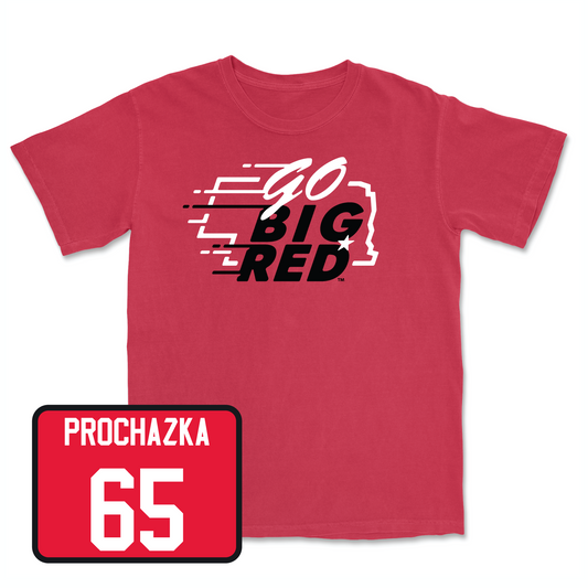 Red Football GBR Tee 6 Youth Small / Teddy Prochazka | #65