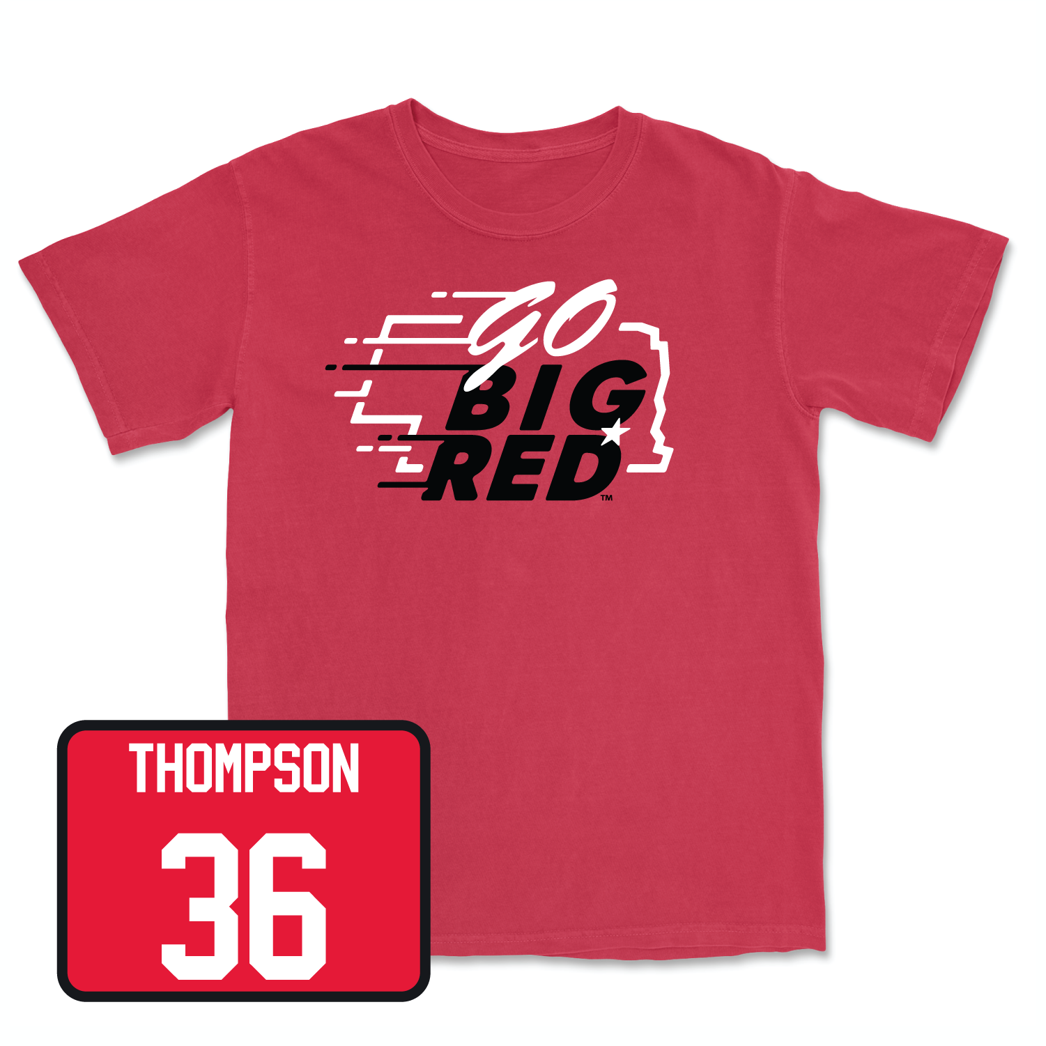 Red Football GBR Tee 2X-Large / Taveon Thompson | #36