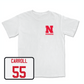 White Football Comfort Colors Tee Large / Vincent Carroll | #55