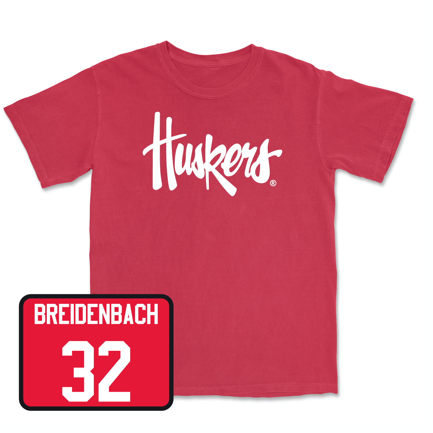Red Men's Basketball Huskers Tee Large / Wilhelm Breidenbach | #32
