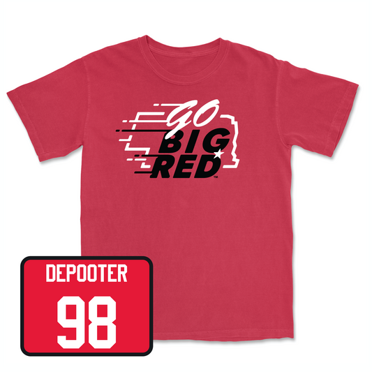 Red Football GBR Tee Youth Small / Will DePooter | #98