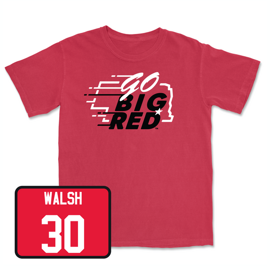 Red Baseball GBR Tee Youth Small / Will Walsh | #30