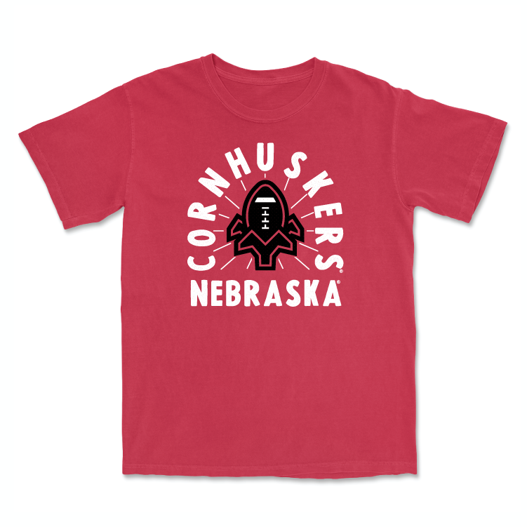 Red Football Cornhuskers Tee - Henry Lutovsky