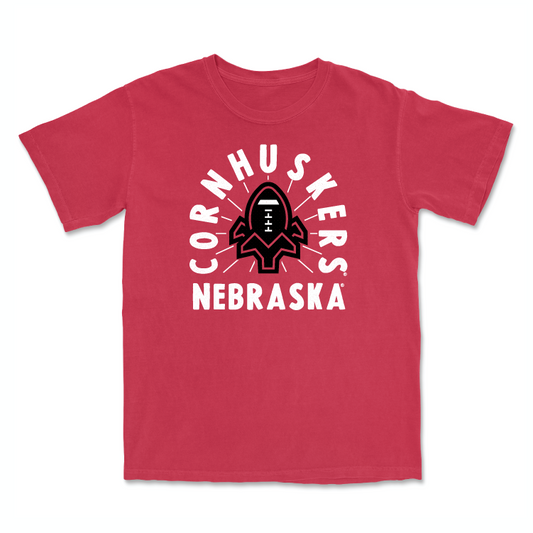 Red Football Cornhuskers Tee - Jacob Brandl