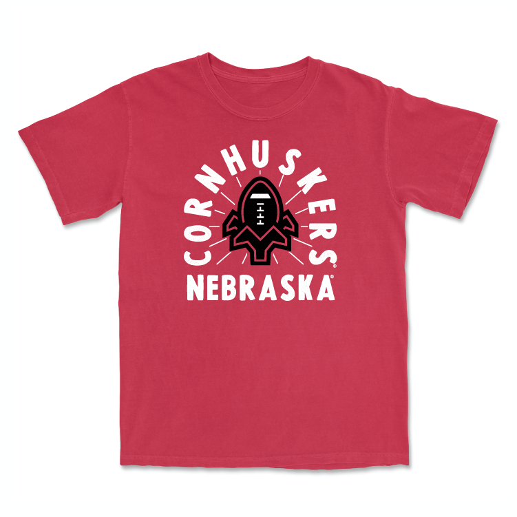 Red Football Cornhuskers Tee - Heinrich Haarberg