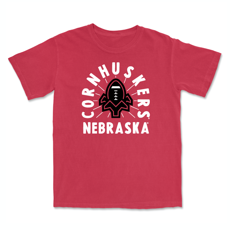Red Football Cornhuskers Tee - Will DePooter