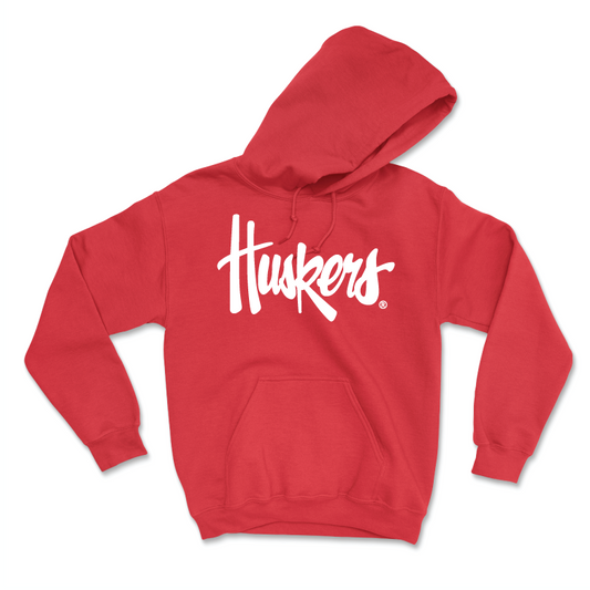 Red Football Huskers Hoodie - Luke Lindenmeyer