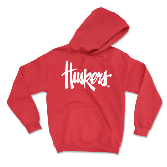 Red Wrestling Huskers Hoodie - Hayden Mills