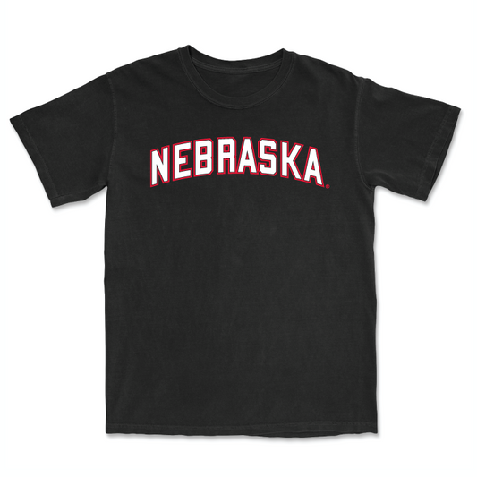 Women's Volleyball Black Nebraska Tee - Bergen Reilly