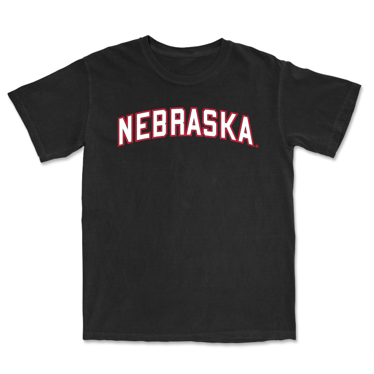 Men's Golf Black Nebraska Tee - Evan McDermott