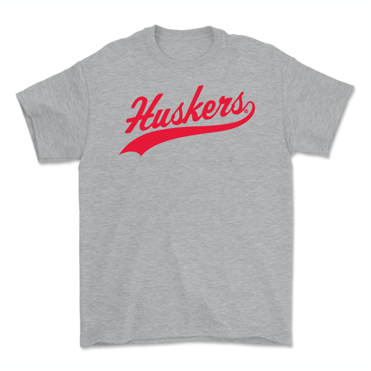 Sport Grey Football Script Tee - Luke Lindenmeyer