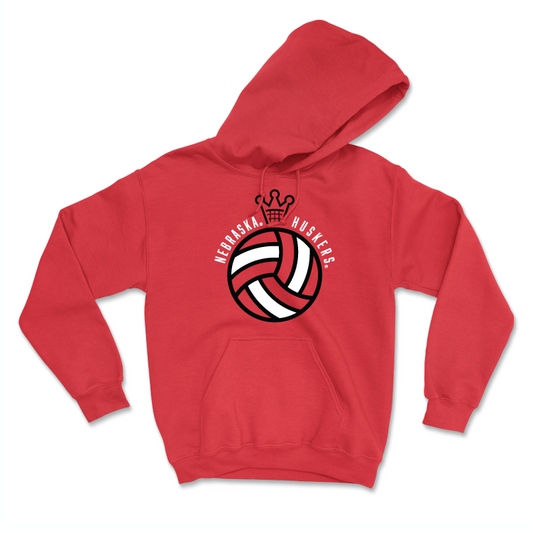 Red Women's Volleyball Crown Hoodie - Laney Choboy