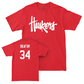 Red Football Huskers Tee  - Preston Okafor