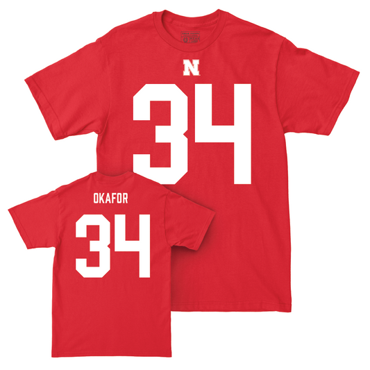 Nebraska Football Red Shirsey Tee  - Preston Okafor