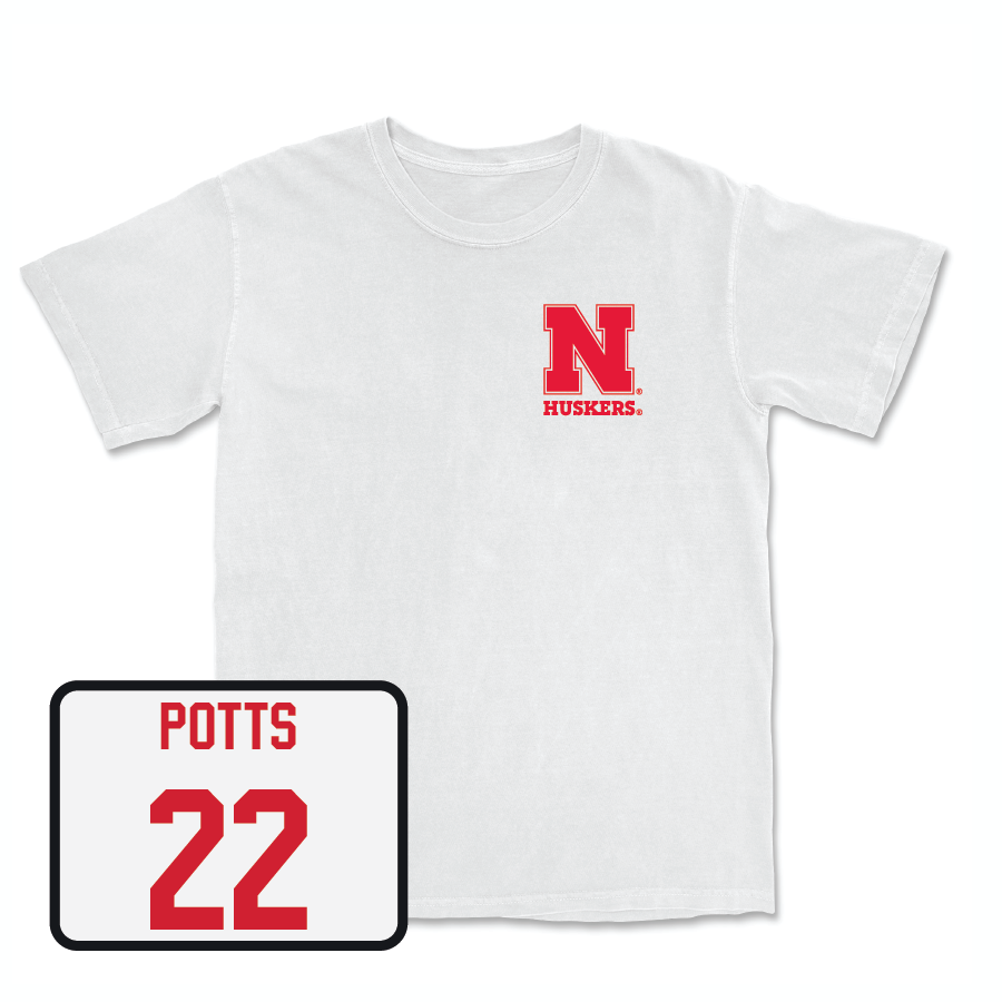 Women's Basketball White Comfort Colors Tee - Natalie Potts