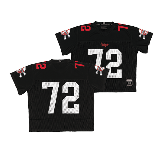 Nebraska Throwback Black Football Jersey - Gibson Pyle