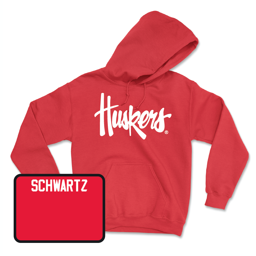 Red Track & Field Huskers Hoodie - Brett Schwartz