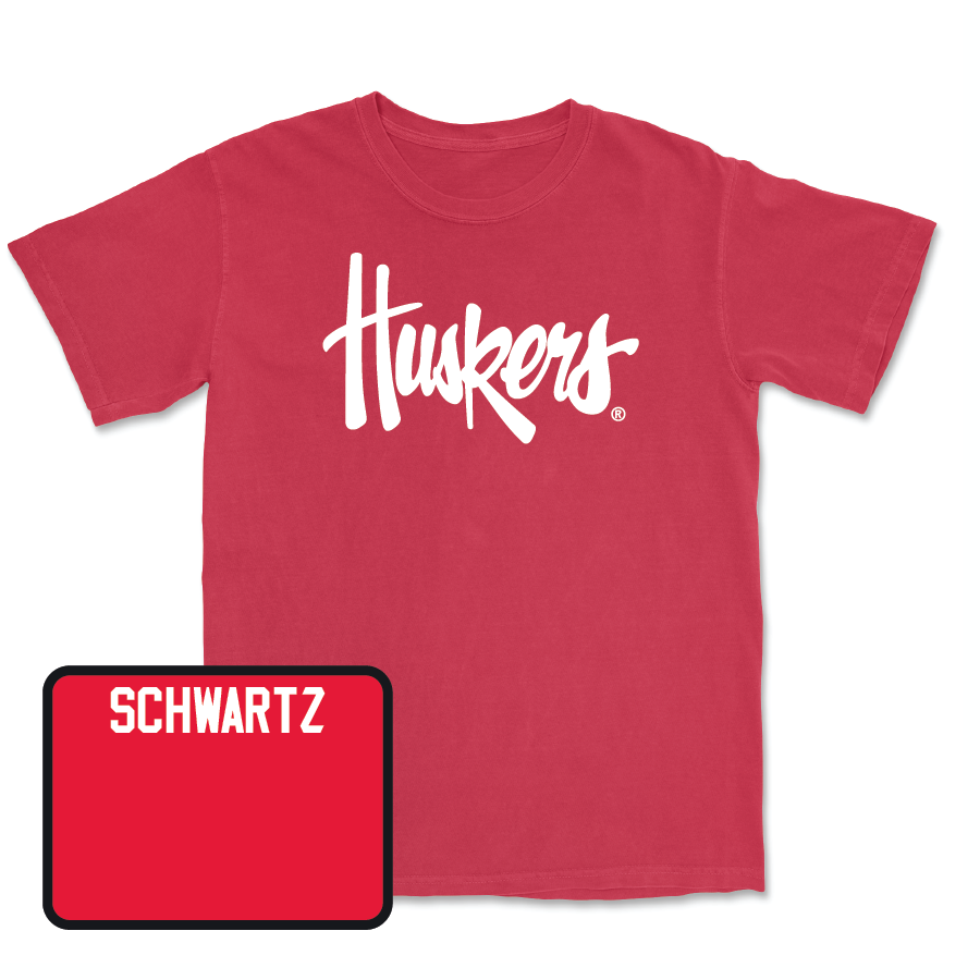 Red Track & Field Huskers Tee - Brett Schwartz