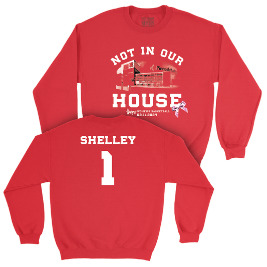 Women's Basketball Not In Our House Red Crew - Jaz Shelley | #1