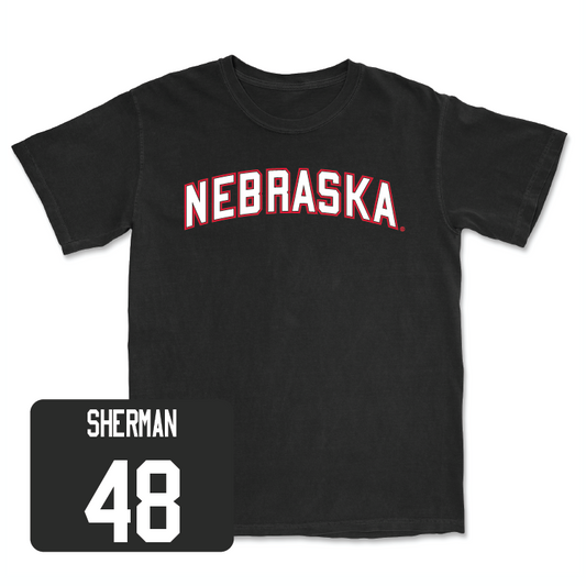 Football Black Nebraska Tee - Mekhail Sherman