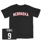 Baseball Black Nebraska Tee - Rhett Stokes