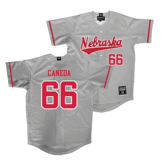 Nebraska Softball Grey Jersey - Abbie Squier | #8