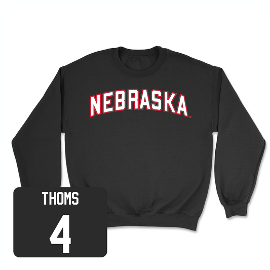 Softball Black Nebraska Crew - Malia Thoms