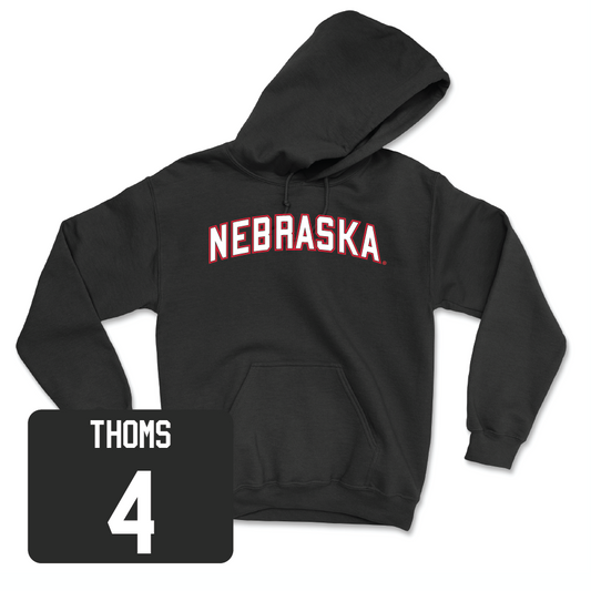 Softball Black Nebraska Hoodie - Malia Thoms