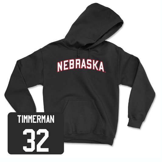 Baseball Black Nebraska Hoodie - Tucker Timmerman