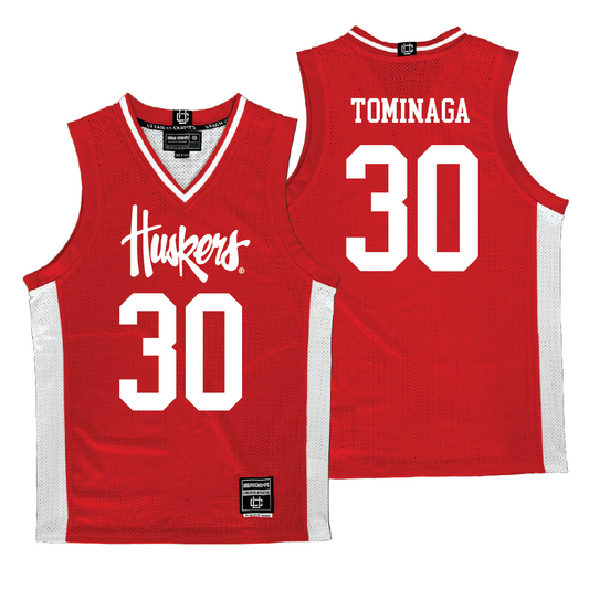 Nebraska Men's Basketball Red Jersey - Keisei Tominaga | #30